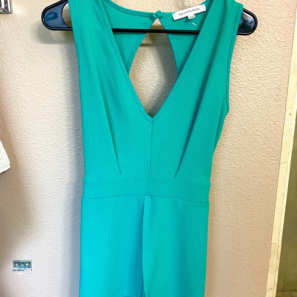 Teal Romper, The Vanity Room Brand, Size: S